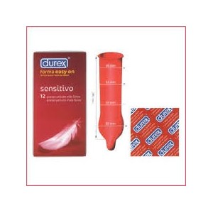 Preservativos Durex Easy Sensitivo, 12 uds.